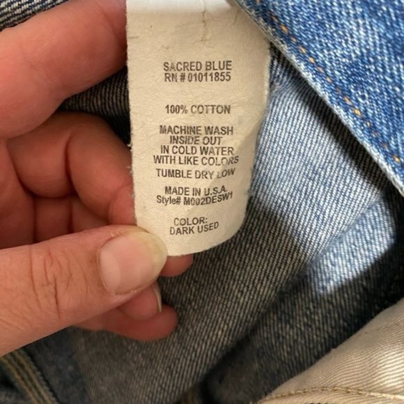 Sacred Blue mens vintage jeans relaxed baggy 80’s 90’s size 38 Made in USA - Picture 11 of 15